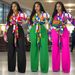 Women's Clothing Suit Autumn Large Size Printed Trumpet Sleeve Top Wide Leg Pants Two Piece Suit_ecoleips.com