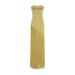 Elegant Tassel-Trim Long Dress – Solid Color Shawl Design Slim Fit Maxi Skirt For Women (S-XL, Yellow)_ecoleips.com