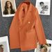 Women's Clothing Women's Green Metal Buckle Korean Style Long Sleeved Suit Jacket Casual Versatile High End Outerwear For Spring Autumn_ecoleips.com