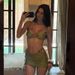 Sexy Beaded Solid Color Two Piece Swimsuit Bikini Cross Border Tume Three Piece Set European And American Style Hollowed out Design_ecoleips.com