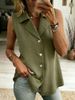 Women's Clothing Women's Solid Color Sleeveless Vest Top Loose Fit Fashion Summer Outerwear For Formal & Casual For Women_ecoleips.com