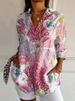 Women's Long Sleeved Shirt Summer Style Trend Printed Pattern 3D Print Top For Ladies_ecoleips.com