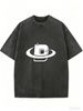 Oversized Vintage Look Tee, Relaxed Short Sleeve T-Shirt For Easy Everyday Styling And Layering_ecoleips.com