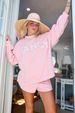 Fancy Oversized Fleece Mockneck - Paradise Pink/Hibiscus_ecoleips.com