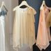 Women's Sleeveless Chiffon Blouse Bow And Ribbon Detail round Neck Pullover Top Summer Style Gentle Sweet Youthful Slimming_ecoleips.com