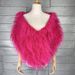 K Long Haired Fur Shawl Nightclub Faux Fur Cape, Fur Dress, Camisole_ecoleips.com