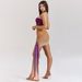 Sexy Strapless Mini Dress, Gradient Ombre Mesh Fabric, Delicate Ruched Detail, Skinny Bodycon Silhouette, Stylish Club Party Short Dress_ecoleips.com