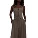 Women's Clothing pure desire sexy hollow strap top casual wide leg pants suit_ecoleips.com