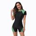 Women's Clothing One Piece Zipper Sports Swimsuit Women's Long Sleeved Surfing Swimsuit Surfing Suit Boxer Jellyfish Suit Snorkeling Suit_ecoleips.com