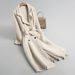 Women's Clothing Clear Black Beltless Double Breasted Winter Elegant Splicing Trench Coat For Women In Long Style With British Style C18018_ecoleips.com