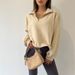 Women's Half-Zip High Neck Pullover Hoodie Loose Fit Running Gym Top Drawstring Breathable Athleisure Essential_ecoleips.com