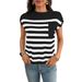 Oversized Striped Knit Sweater – Cozy Chunky Yarn Crewneck Top | Casual Loose Fit Pullover For Women_ecoleips.com