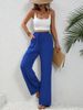 Women's Clothing Spring And Summer New All Match Solid Color Mopping Wide Leg Pants Casual Pants_ecoleips.com