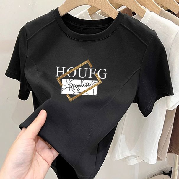 Women's Clothing Short Sleeved T Shirt For Women Stylish And Age Reducing Niche Design Straight Shoulder Top_ecoleips.com
