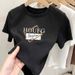 Women's Clothing Short Sleeved T Shirt For Women Stylish And Age Reducing Niche Design Straight Shoulder Top_ecoleips.com