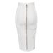 Hot Selling 16 Colors Bandage Short Striped Zipper Double Open Sexy High Waist Bodycon Half Skirt_ecoleips.com