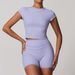 Women's Clothing Sanded Tights Beautiful Back Yoga Suit Elastic High Waist Fitness Clothes Female Running Fitness Sports Suit_ecoleips.com