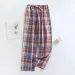 Cotton Casual Plaid Design Women's Pajama Pants Cotton Thin Large Size Long Homewear Pants Four Seasons Pantalones Mujer_ecoleips.com