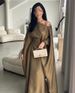 Spring Summer New Arrival Women's Retro Elegant Kaftan Robe Dress Button Detail European American Middle Eastern Export Style Party Wear_ecoleips.com