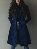 Western-Style Suede Trench Coat For Women – Long Lapel Duster Jacket (Timeless Vintage, All-Season Layering Essential)_ecoleips.com