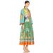 Women's Clothing Fashion Personality Printed Short Sleeved Casual Loose Puff Sleeve Dress_ecoleips.com