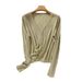2024 European American Women's Fashion V-neck Cross-border Autumn And Winter New Sweater_ecoleips.com