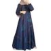 Verve New Style Printed Muslim Malay Full Sleeve Round Neck Robe Long Dress Factory Wholesale_ecoleips.com