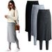 Women’s Clothing thin velvet thickened leggings skirt two piece one piece pants warm trousers casual pants_ecoleips.com