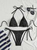 Sexy Backless High Waist Bikini Set Swimwear for Women with Adjustable Straps Comfortable And Stylish Beachwear for Summer Vacation_ecoleips.com