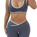 Women's Clothing Sports Fashion Suspenders Navel Baring Backless Tops Tight Hip Lifting Sports Trousers Suit_ecoleips.com