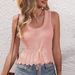 Women's Clothing Spring And Summer New Vacation Waist Small Vest Short Soft Waxy Vest Female_ecoleips.com