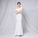 Women's clothing#6 color one shoulder banquet evening dress fashion party long elegant slim sexy fishtail dress_ecoleips.com