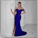 Women's Clothing New Party Sequined One Shoulder Slit Dress INS Temperament Slim Fashion Evening Dress_ecoleips.com