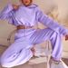 Women's Clothing Stylish Long Sleeve Sporty Lounge Set - 3D Print Jogger Pants & Floral Sleeve Top - Gothic Streetwear (Blue/White/Khaki/Purple/Pink)_ecoleips.com