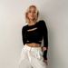 Cross-border Women's Clothing Ins Trendy Style Fake Two-piece T-shirt 2026 Spring/summer New Slim-fit Cropped Top_ecoleips.com