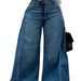 2025 New Spring Retro European And American Style Wide Leg Jeans Stitching Floor Length Flared Pants Tassels_ecoleips.com