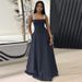 Summer New Style Women's Lace Camisole Slim Fit Striped Pocket Dress American Clothing In Stock_ecoleips.com