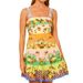 Women's Clothing Casual Fashion Printed Sleeveless Lapels Stitching Lace Dress_ecoleips.com