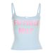 American Retro Sporty Style Hot Girl Ins Letter Print Slim-fit Tank Top For Women_ecoleips.com