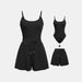 Women's Clothing Camisole Jumpsuit Waist Wide Leg Shorts Casual Two Piece Suit_ecoleips.com