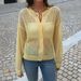 Women's Clothing Sweet And Spicy Loose Cardigan Sweater Knitwear Hollow Design Spring Summer European American Style_ecoleips.com