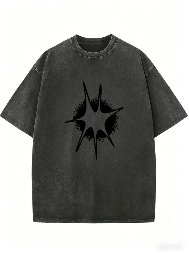 Vintage Distressed Oversized Tee, Unisex Streetwear Inspired Casual T-Shirt For Men & Women_ecoleips.com