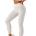 Women's Clothing Women's High-Waisted Slimming Fitness Pants Autumn Stretchy Tight Fitting Cropped Yoga Running Training Sportswear_ecoleips.com