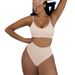 2025 New Cross Border European And American Foreign Trade High Waisted Women's Bikini, Solid Color Sexy Swimsuit, Multi Color Swimwear_ecoleips.com