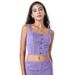 Women's Clothing New Color Denim Yoga Sports Tops For Women With High Elasticity Tight Fitting And Chest Padding For Fitness Wear Vest_ecoleips.com
