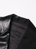 K New Crocodile Patterned Patchwork Suit Fabric Vest With Personalized Tailoring, Fashionable And Adjustable Top Jacket_ecoleips.com
