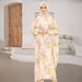 New Plus Size Women's Muslim Traditional Scarf Integrated Prayer Robe Fashion 3D Digital Print_ecoleips.com