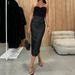 Women's Clothing Stylish High-Waist PU Leather Pencil Skirt With Side Slit & Pockets - Bodycon Midi Skirt For Women (Wine Red, Black, Coffee)_ecoleips.com