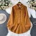 Women's Heavy Embroidery Long Sleeve Cardigan Coat French Casual Style Sun Protection Loose Mid-Length Shirt For Spring And Autumn_ecoleips.com