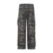 Spring 2027 Fashion American Retro Hip-Hop Cargo Jeans Women Cotton Low Waist Wrinkled Multi Pocket Camouflage Workwear Wide Leg Denim Pants_ecoleips.com